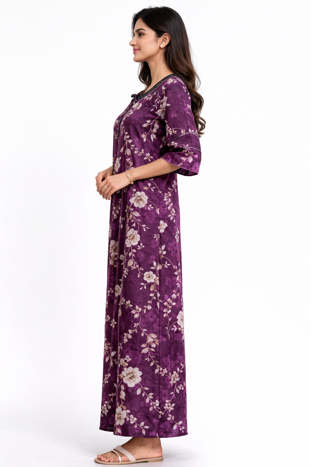 Softin Style Floral Premium Alpine Nighty